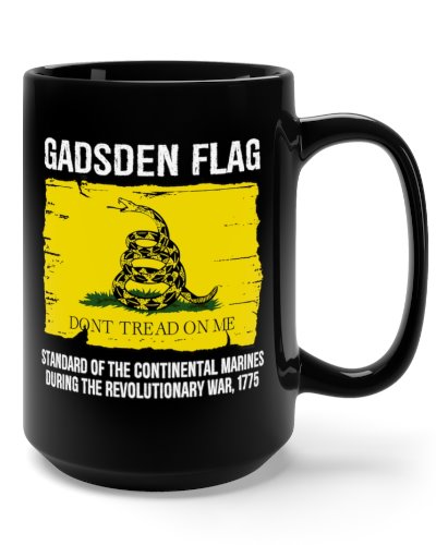 distressed Gadsden Dont Tread On Me coffee mug